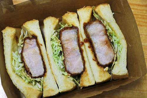 上富良野産豚ロースカツサンド Furano Marche